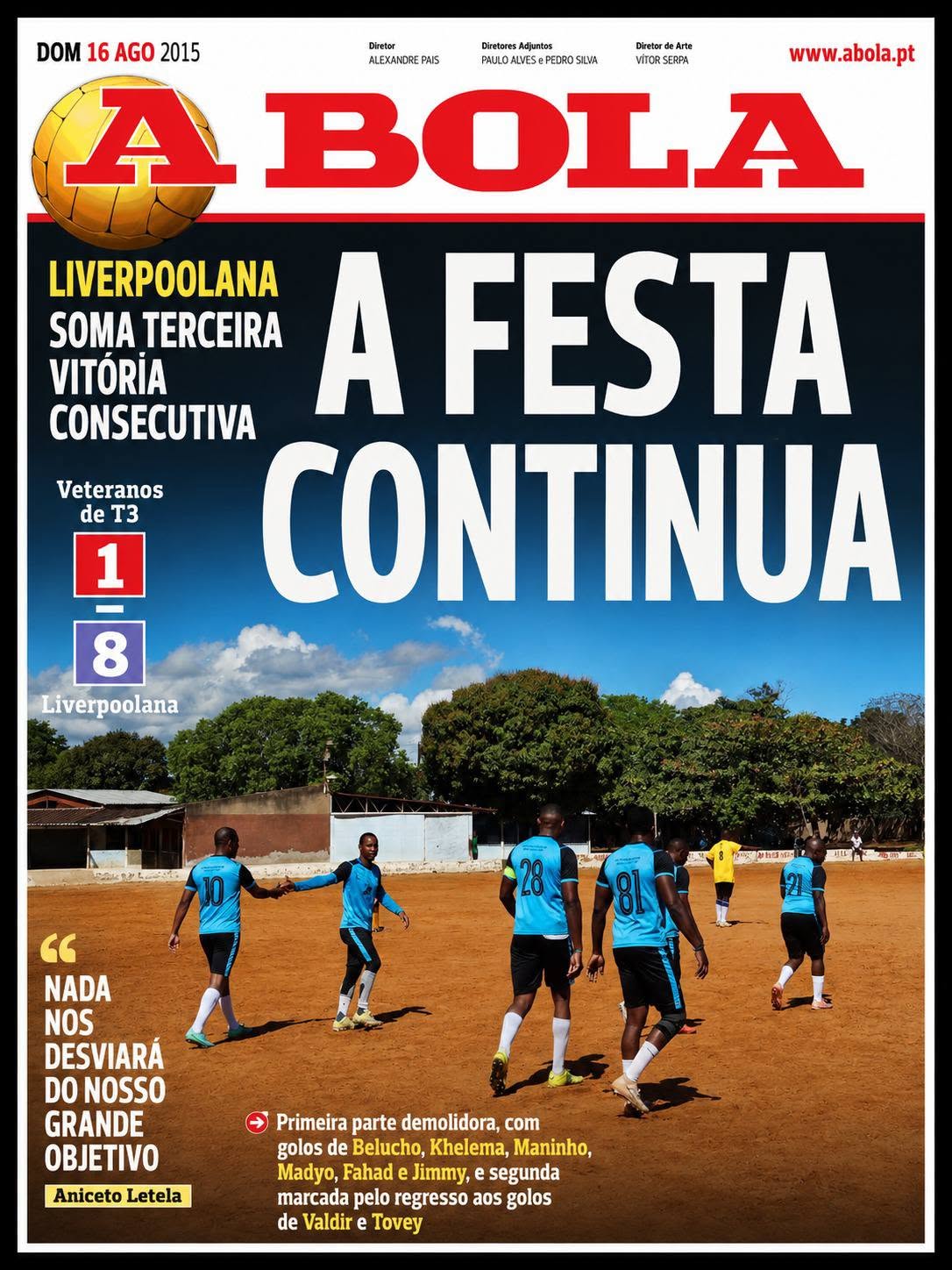 Jornal A Bola Liverpoolana