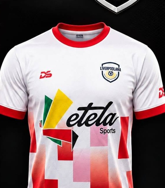 Camisola Oficial Branca e Vermelha do Liverpoolana FC